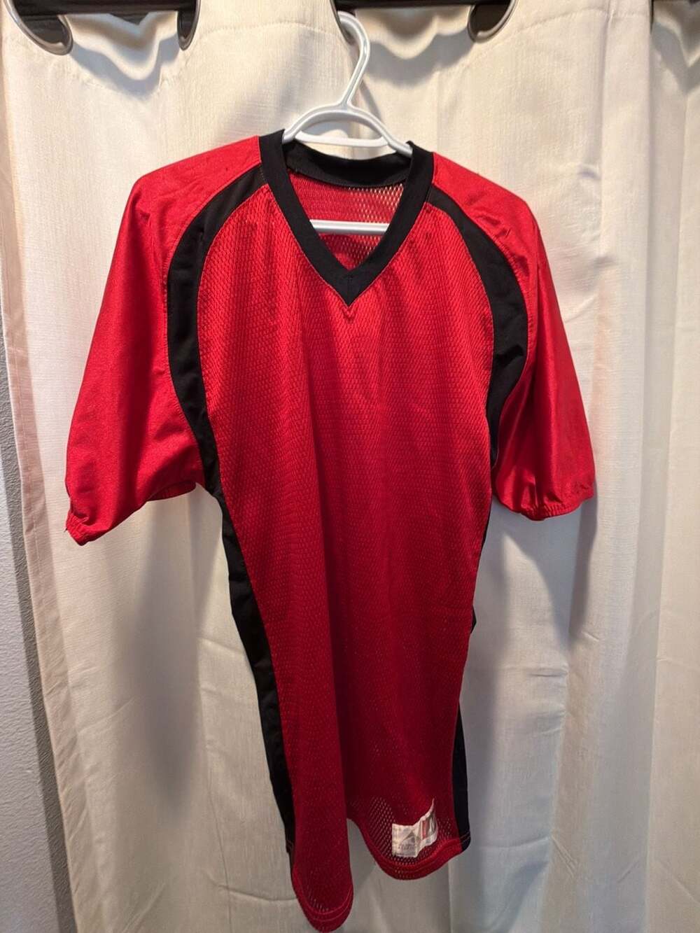 Augusta Sportswear Men's Red and Black Blitz Jersey Adult Medium